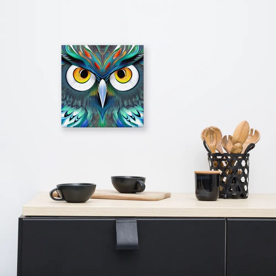 Fantasy Fractal Owl Art - v1 product image (8)