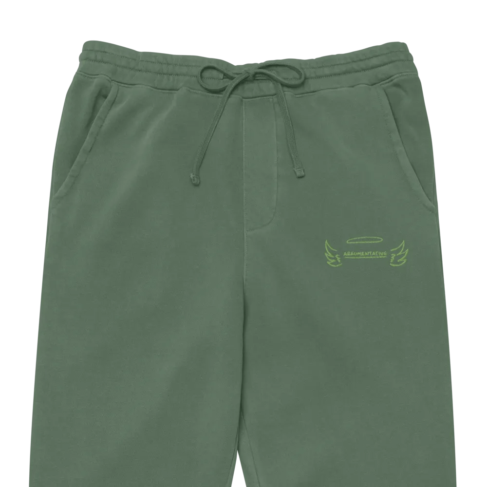 ANGELIC (green) pigment dyed sweatpants product image (2)