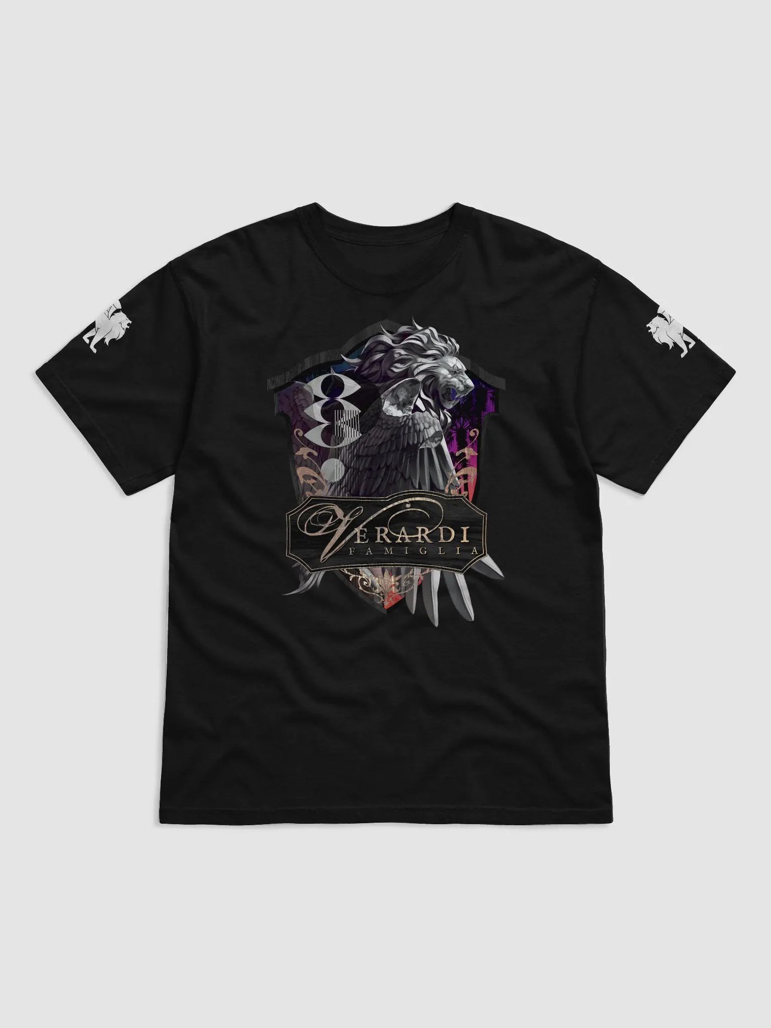 Verardi Famiglia Pub Sign (White Lions) ✦ Comfort Colors Garment-Dyed Heavyweight T-Shirt product image (1)