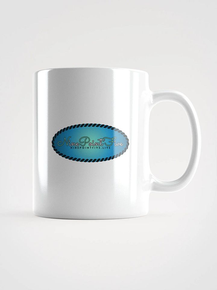 White NinePointFive Teal Wordmark Logo Mug product image (1)
