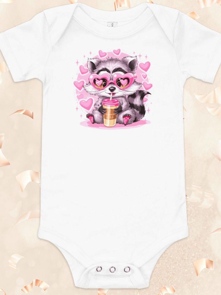 Adorable Raccoon Love Baby Onesie product image (2)