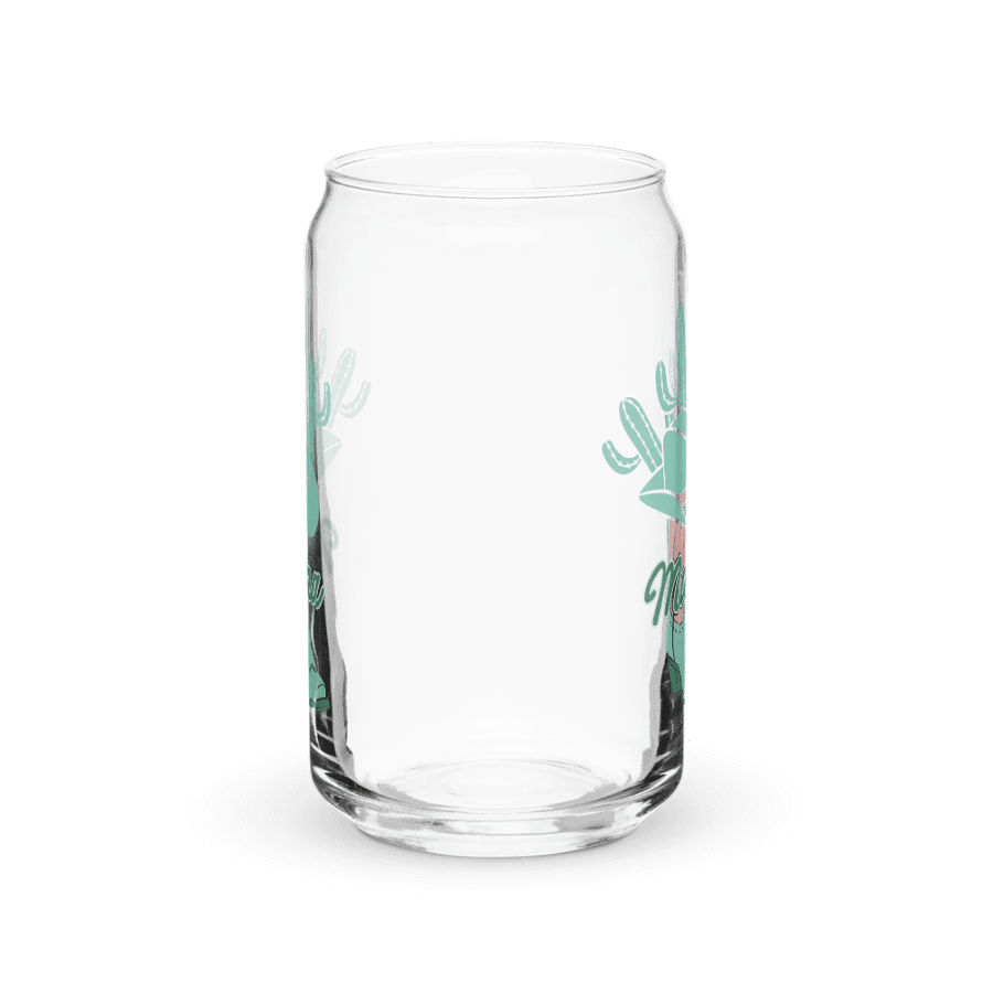 Cactus Mama Western Print Glass Can Cup With Or Without Lid product image (6)