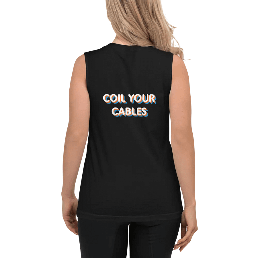 Coil Your Cables/Marble Guitar Pick Muscle Tank product image (6)