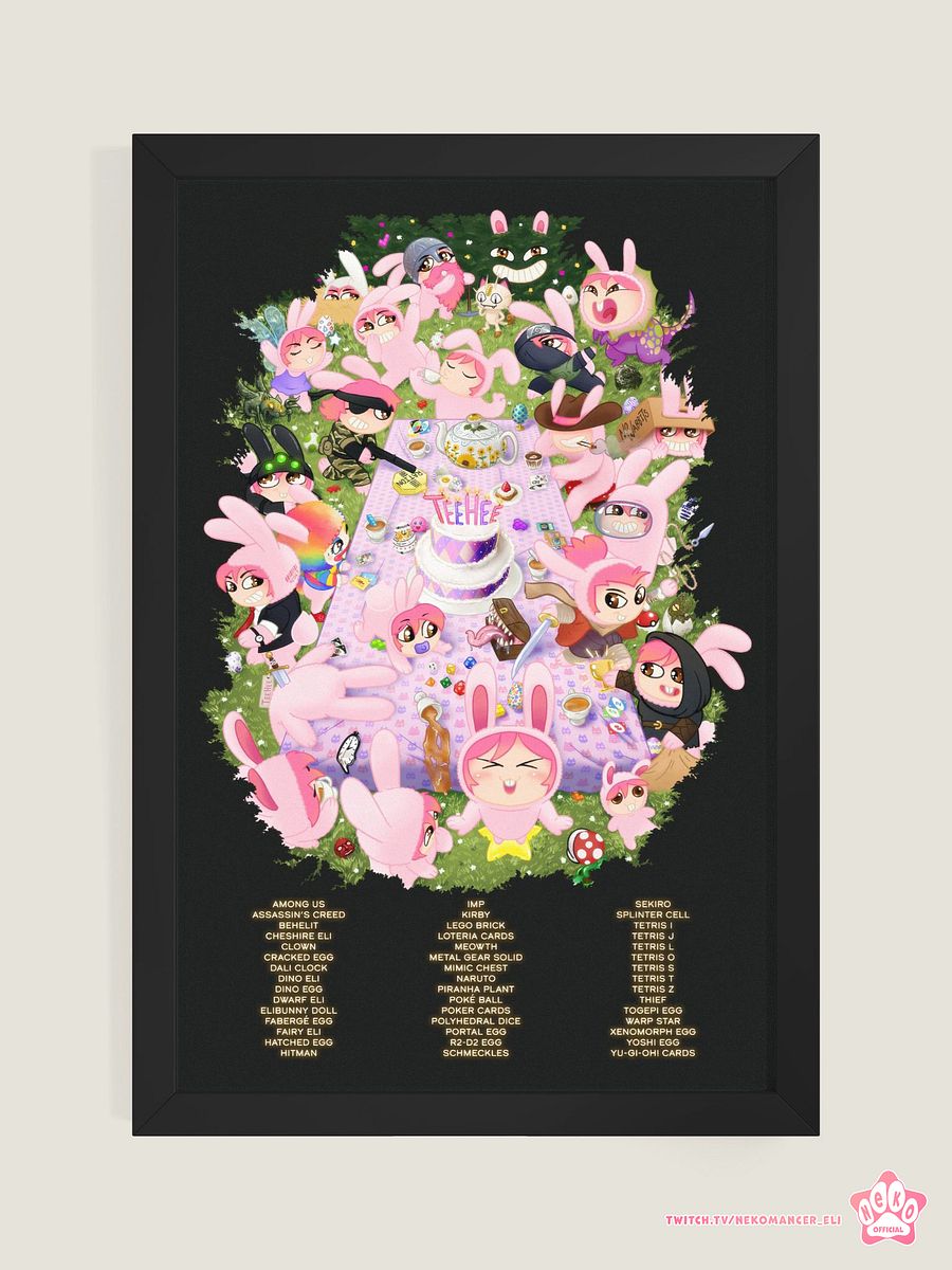 Neko "TeeHee" Party Print product image (19)