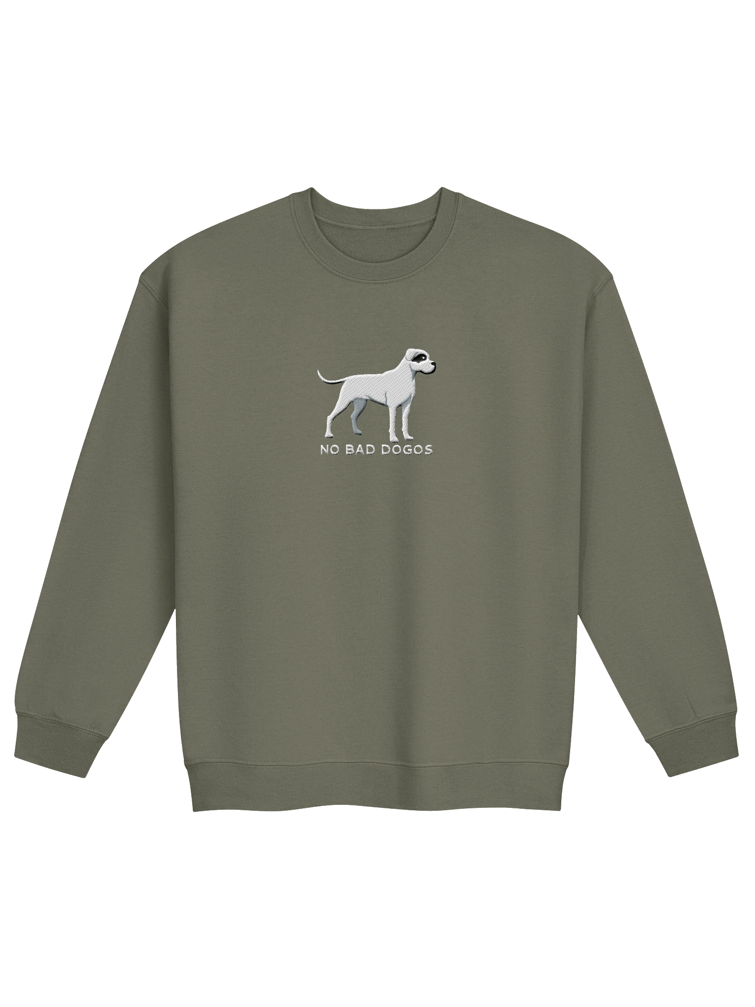 No Bad Dogos Sweatshirt (Embroidered) of a Dogo Argentino(2) product image (1)