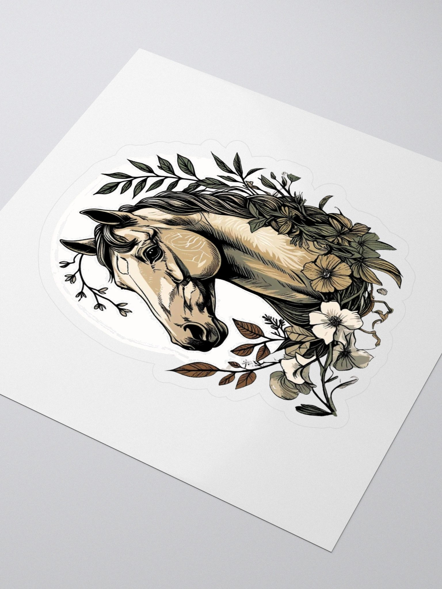 Floral Equine Kiss Cut Sticker product image (3)