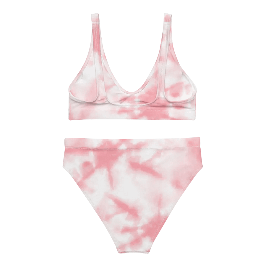 Pink Starburst Tie-Dye High Waisted Bikini Set product image (3)