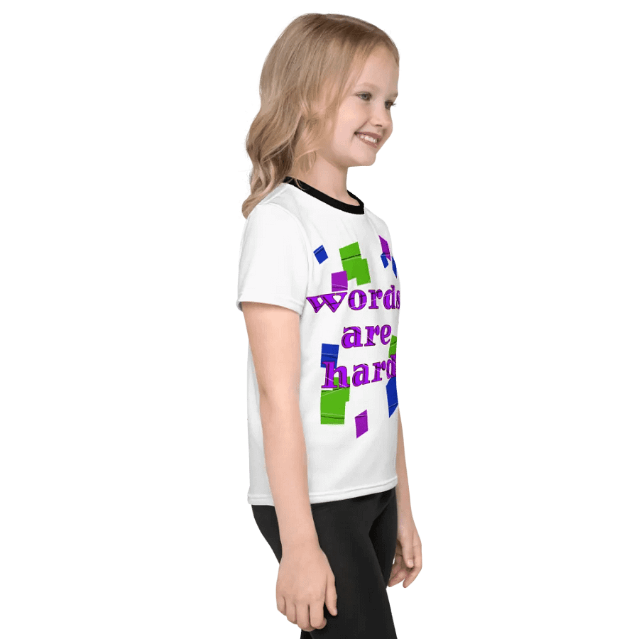 Words are hard Kids T-Shirt product image (12)