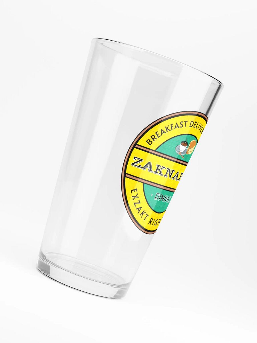 Zaknafine Dining Logo Pint Glass product image (6)