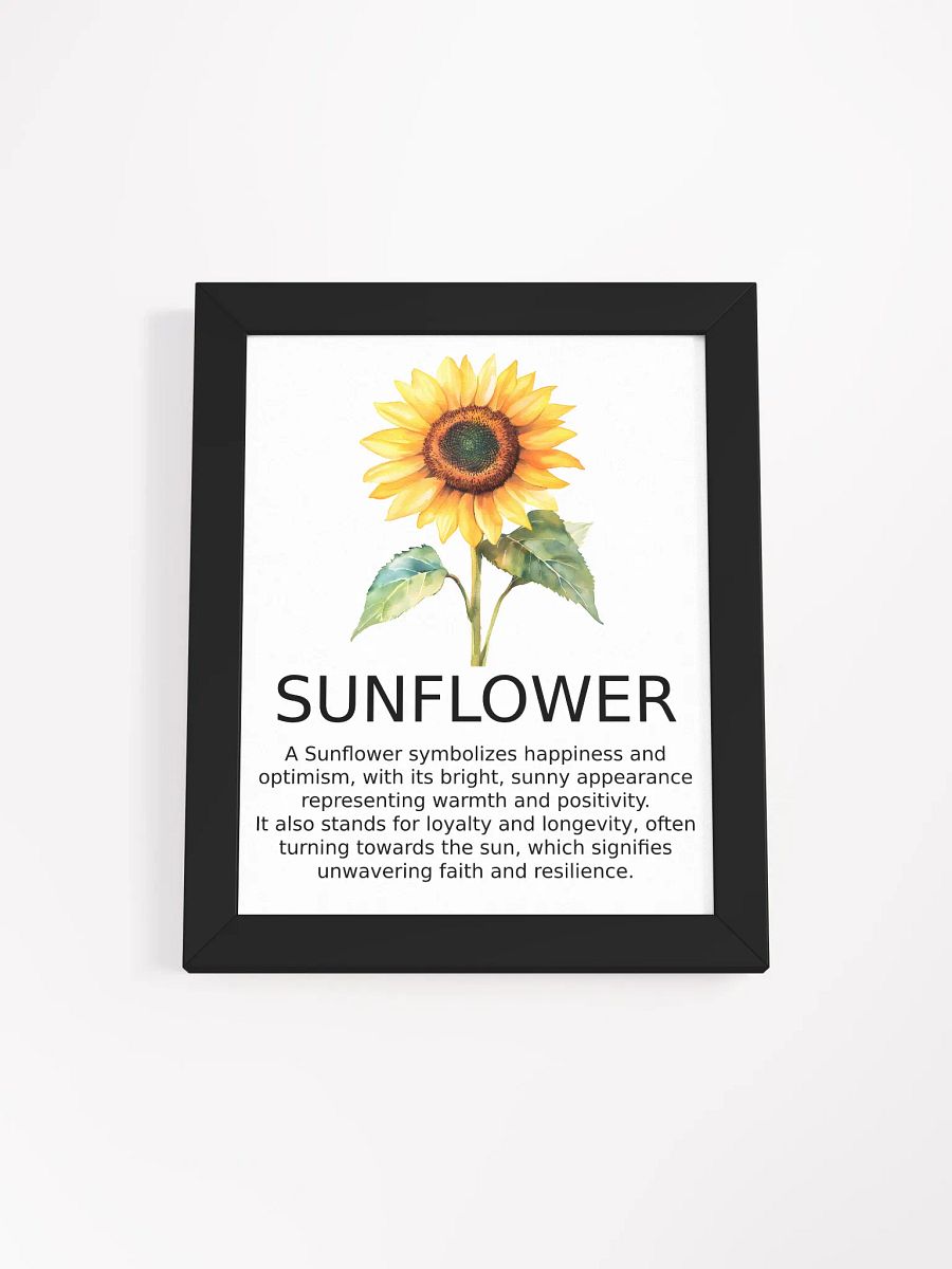 Sunflower of Happiness Framed Poster product image (1)