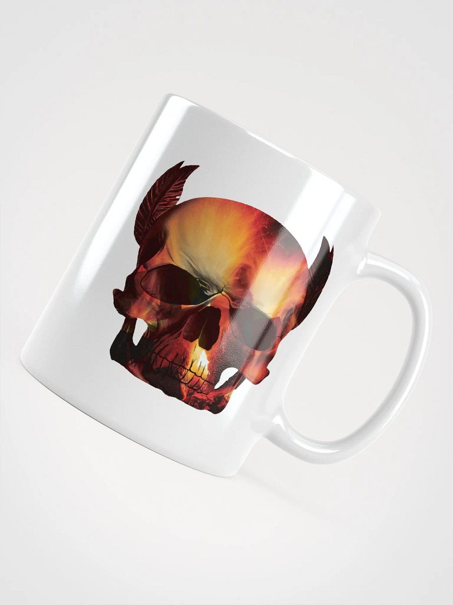 Skull with Fire Inside Skull, skulls, skull art design, skeleton, skull and bones, scary, skull tattoo, artistic skull, human skull, dark skull, bones, Halloween product image (4)