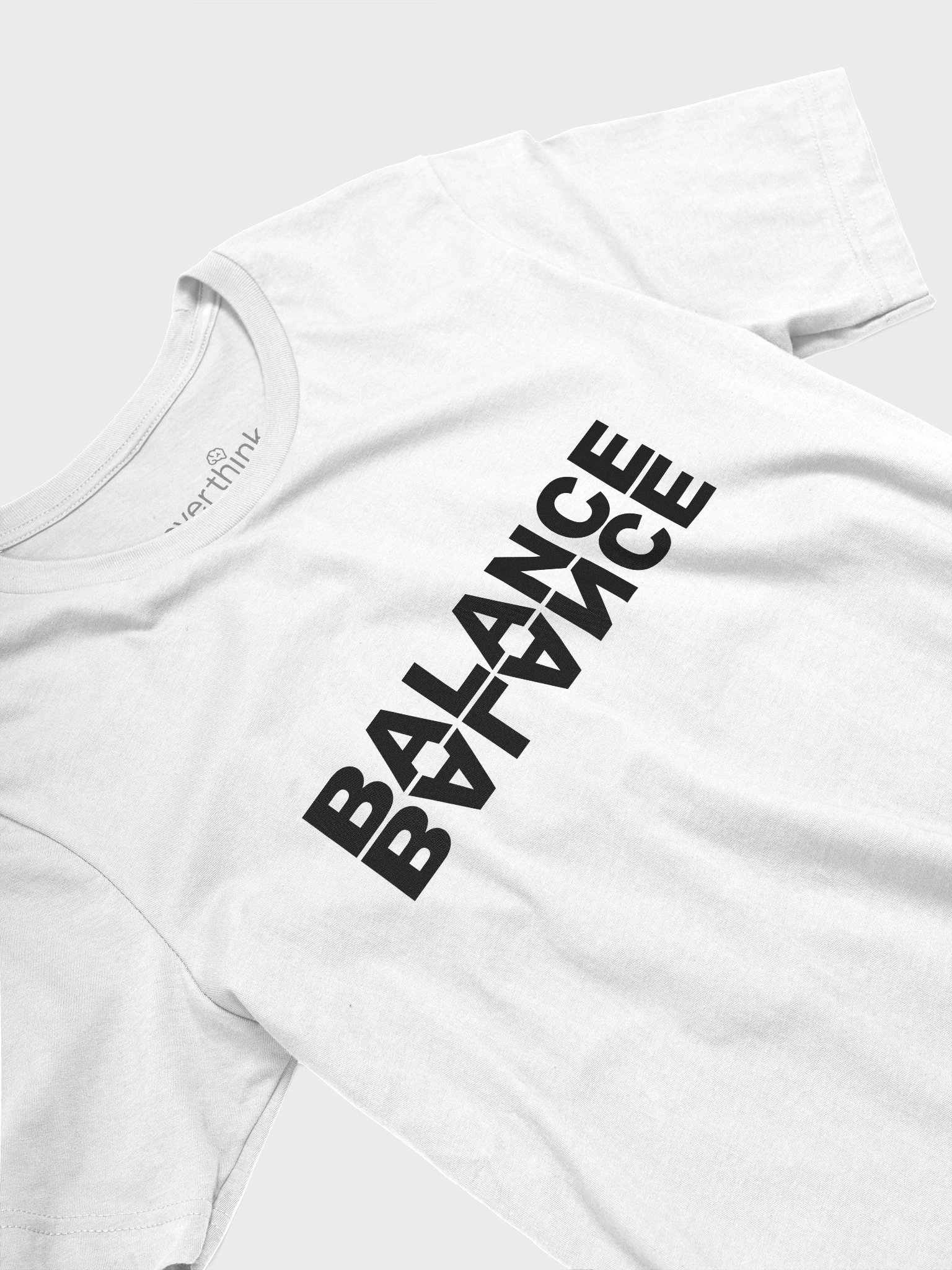 Balance T-Shirt | Minimal Mirrored Typography Statement Tee product image (11)