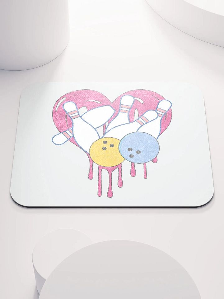 Heart Bowling Strike Mouse Pad product image (1)