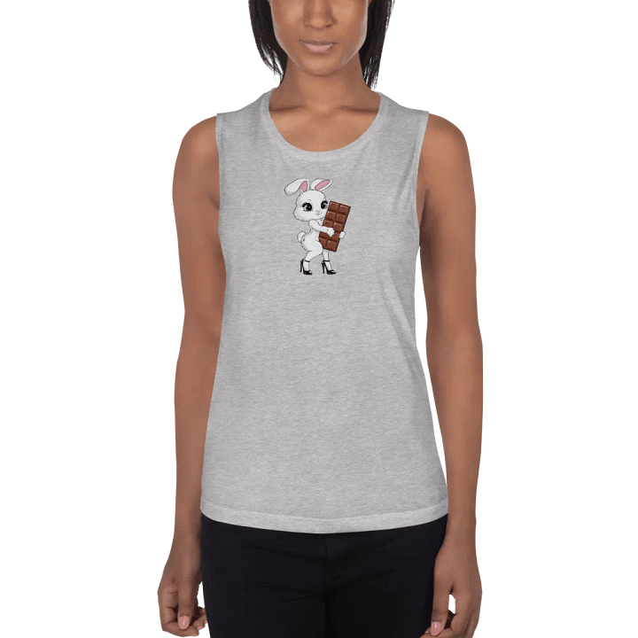 QOS Snow bunny with chocolate bar flowy tank top product image (4)