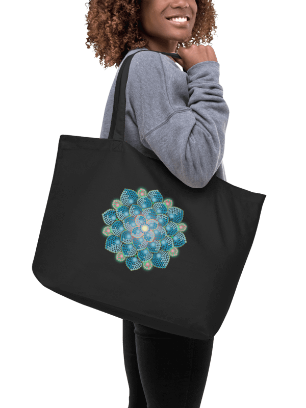 Summer Rain Mandala Organic Cotton Tote product image (2)