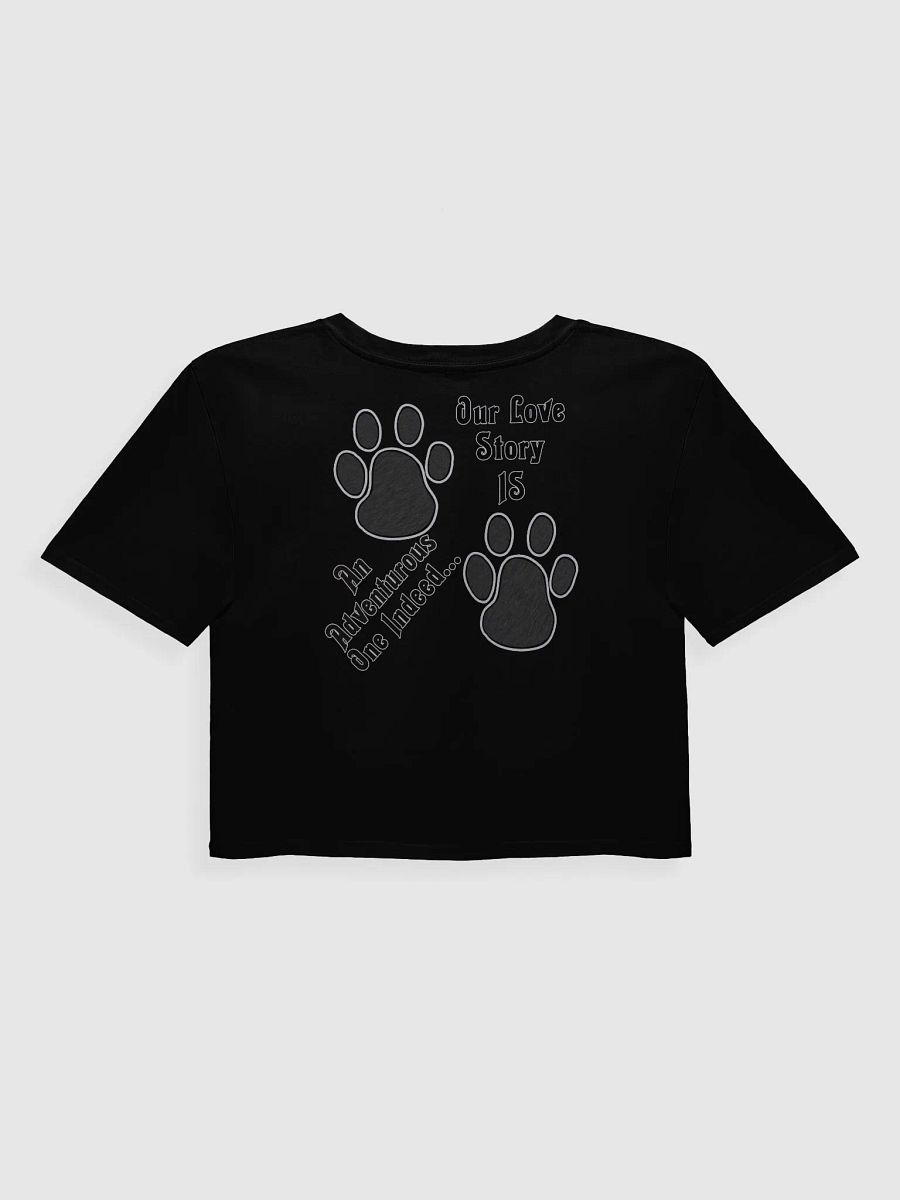 Cute Cat Ice Cream Tee, Me, Myself & I Shirt, Funny Cat Lover Crop Top, Our Love Story Tee, Adventurous Paw Print Shirt product image (4)
