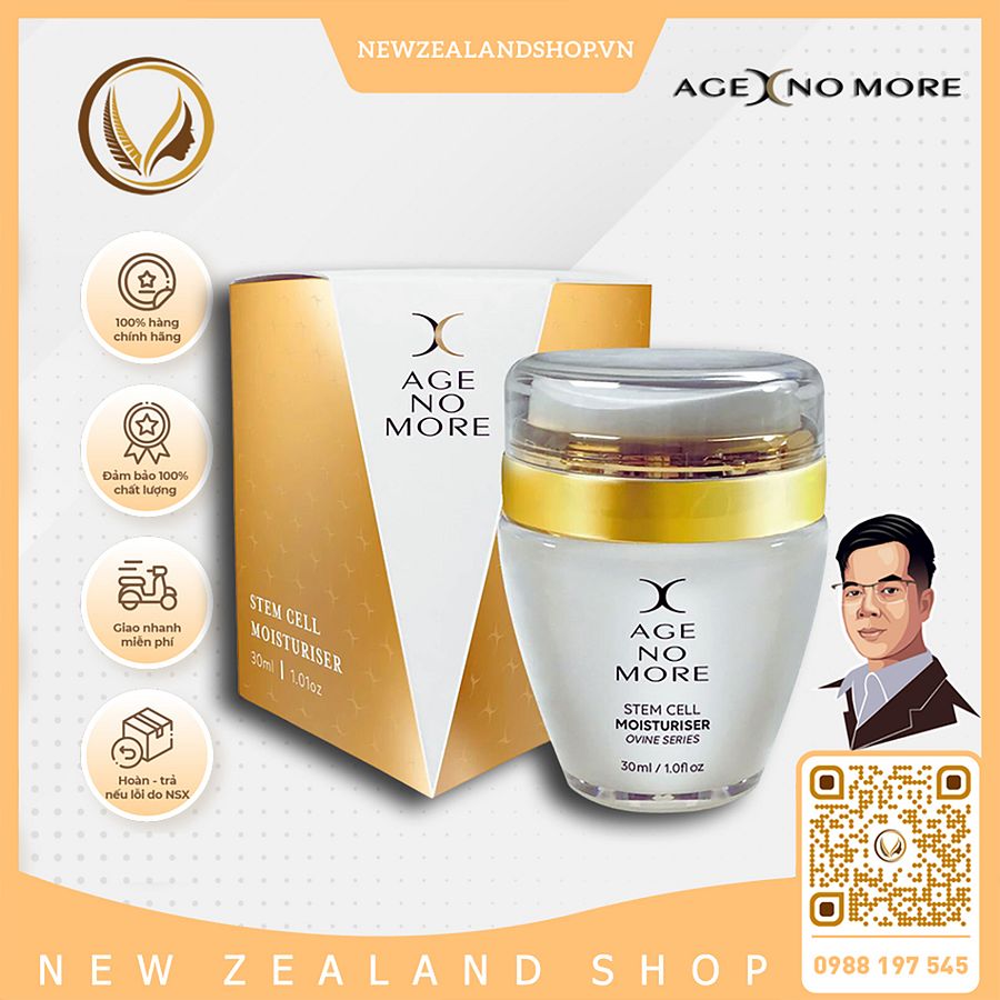 Kem dưỡng ẩm tế bào gốc nhau thai cừu Age No More Stem Cell Moisturizer 30ml product image (1)