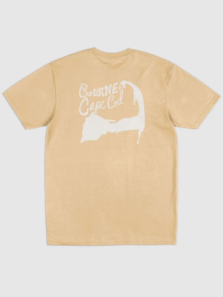 BORN to Cape Cod™ | Glitchy Pixelated Men's Tee | White Logo product image (27)
