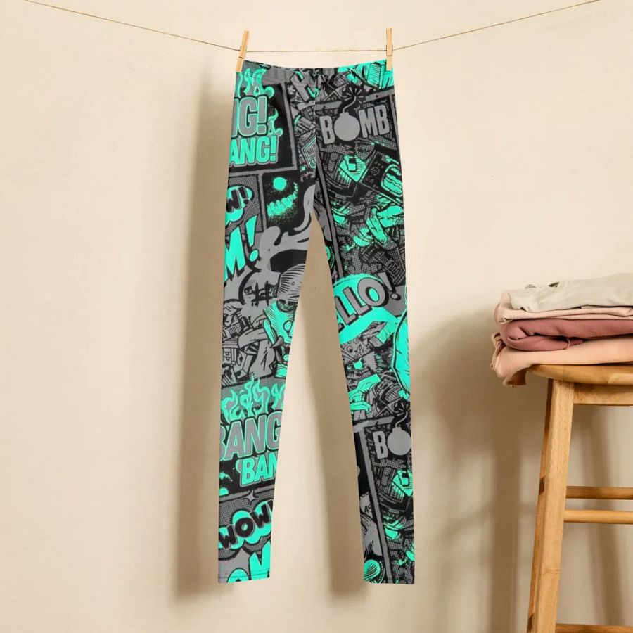 Kids Leggings – Boom Bang Baff Print for Energetic & Fun Style product image (6)