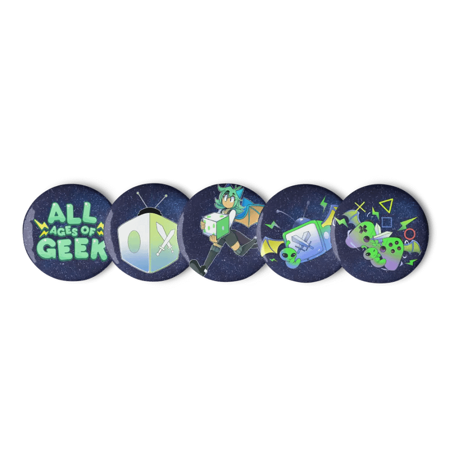 AAOG Set 5 Pin Buttons product image (2)