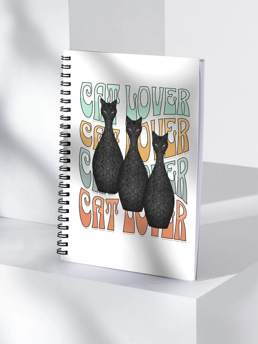 Cat Lover Whimsical Spiral Notebook product image (3)