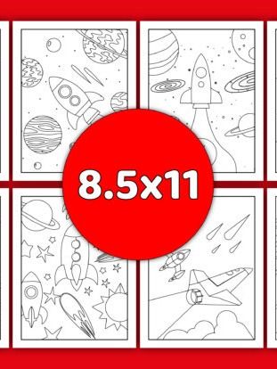 Space Coloring Pages Vol-11 product image (5)