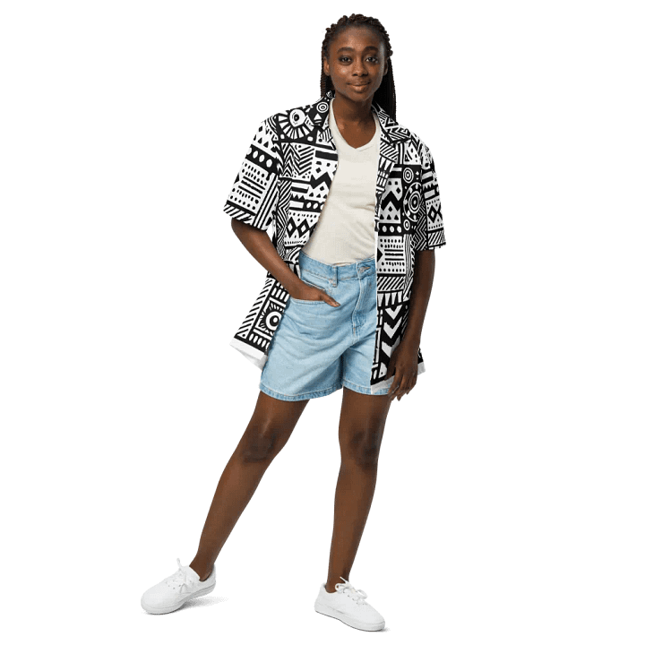 Geometric African Hawaiian Shirt product image (2)
