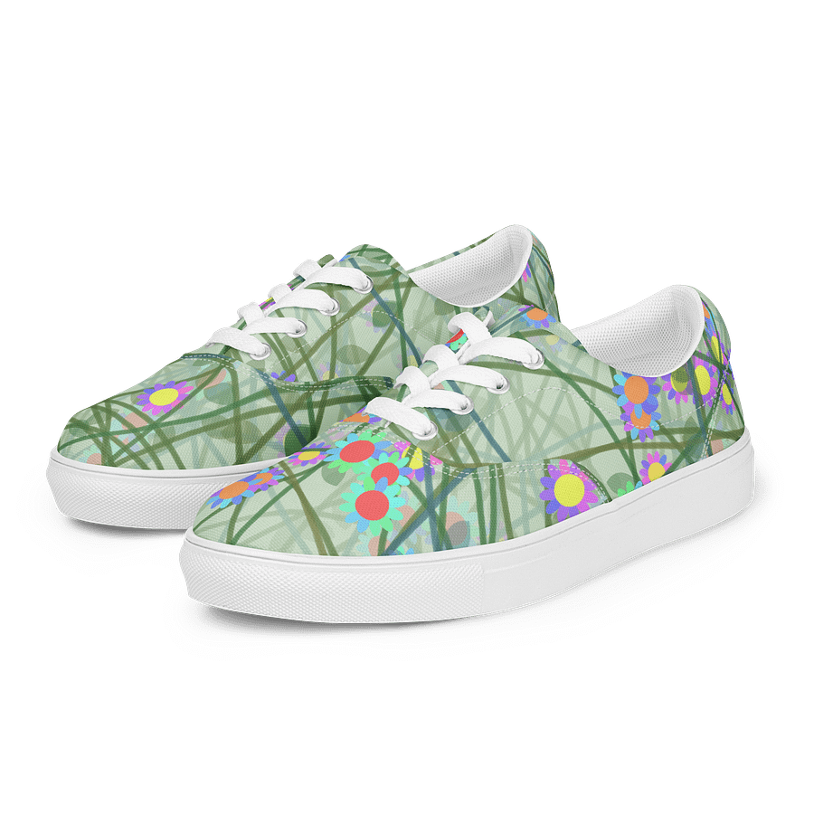 Floral Harmony Lace-Up Canvas Shoes product image (5)