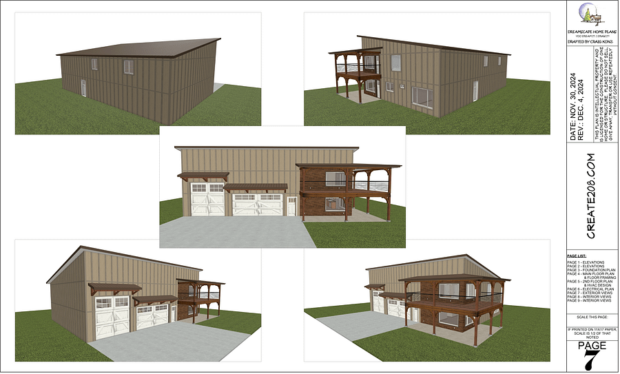 Create 208 - Construction Drawings - 10-Page Set product image (3)