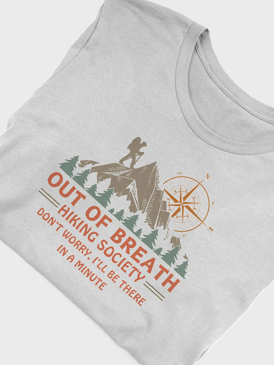 Out of Breath Hiking Society Light Unisex Jersey Short Sleeve Tee product image (105)