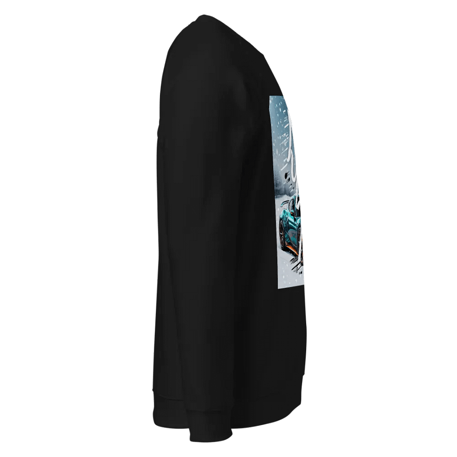 Snowy Supercar New Year Raglan product image (4)