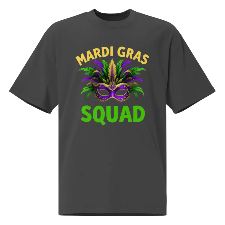 Mardi Gras Squad Oversized Tee product image (1)
