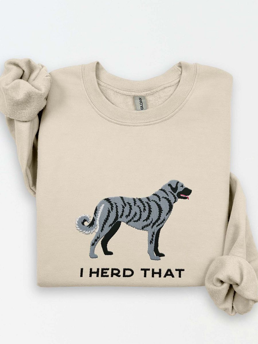 I Herd That Sweatshirt (Embroidered) of an Anatolian Shepherd Dog(Blue Brindle) product image (1)
