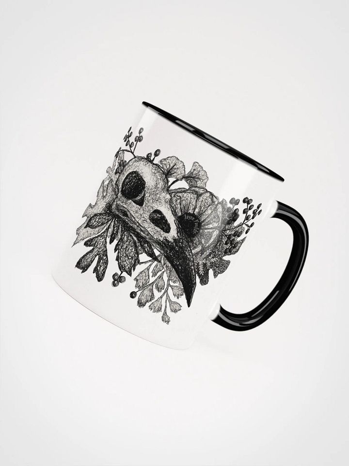 Raven Skull White Mug product image (1)