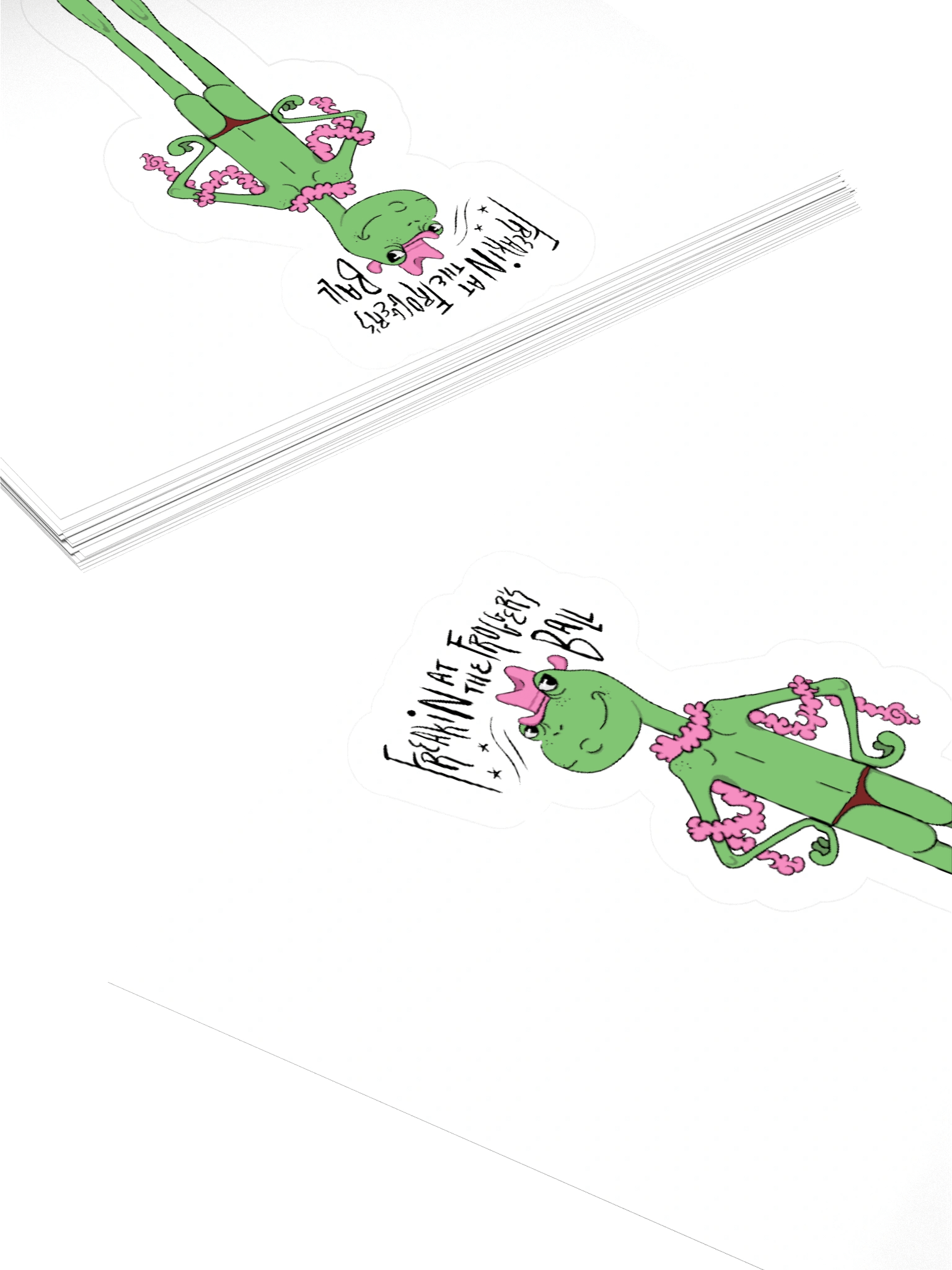 Freakin' At The Frogger's Ball Sticker product image (4)