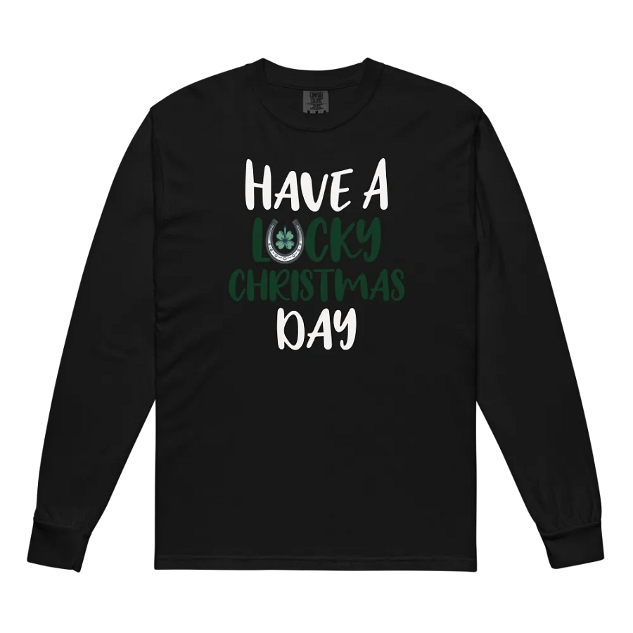 Lucky Christmas Horseshoe Long Sleeve Shirt product image (7)