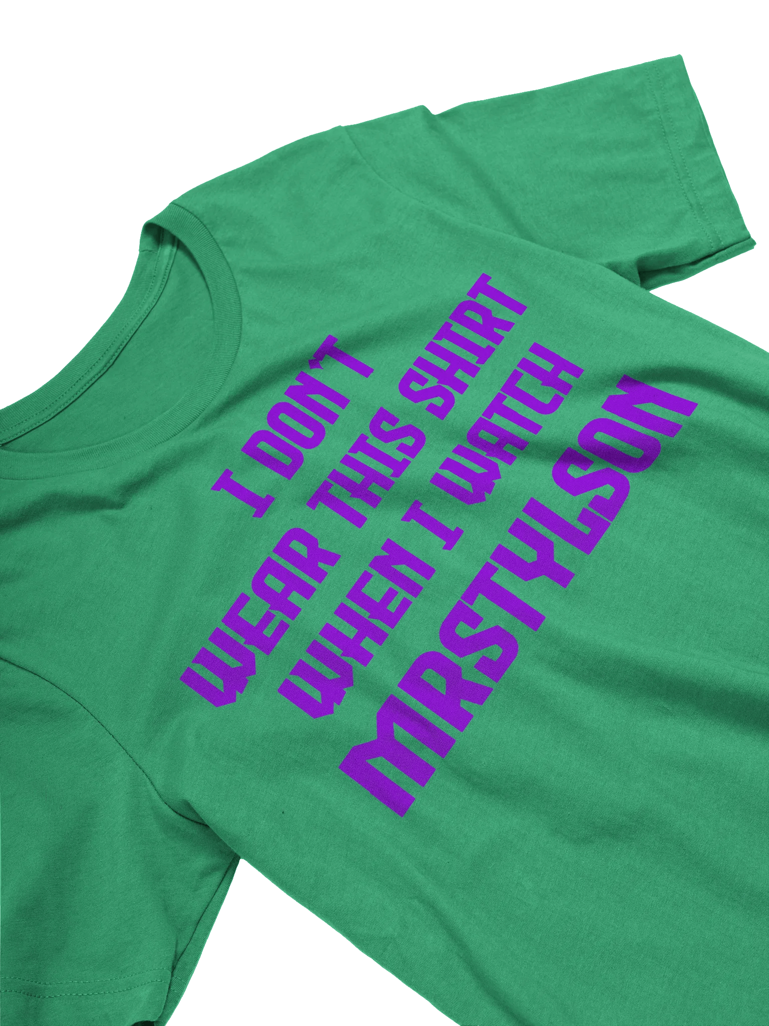I Don't Wear This Unisex T-Shirt (Purple Text) product image (27)