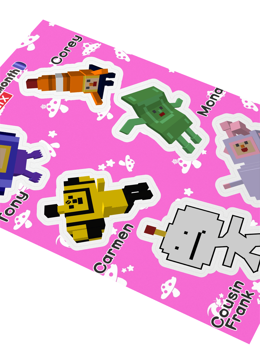 KDM6 OC Cousin Sticker Sheet #4 product image (3)