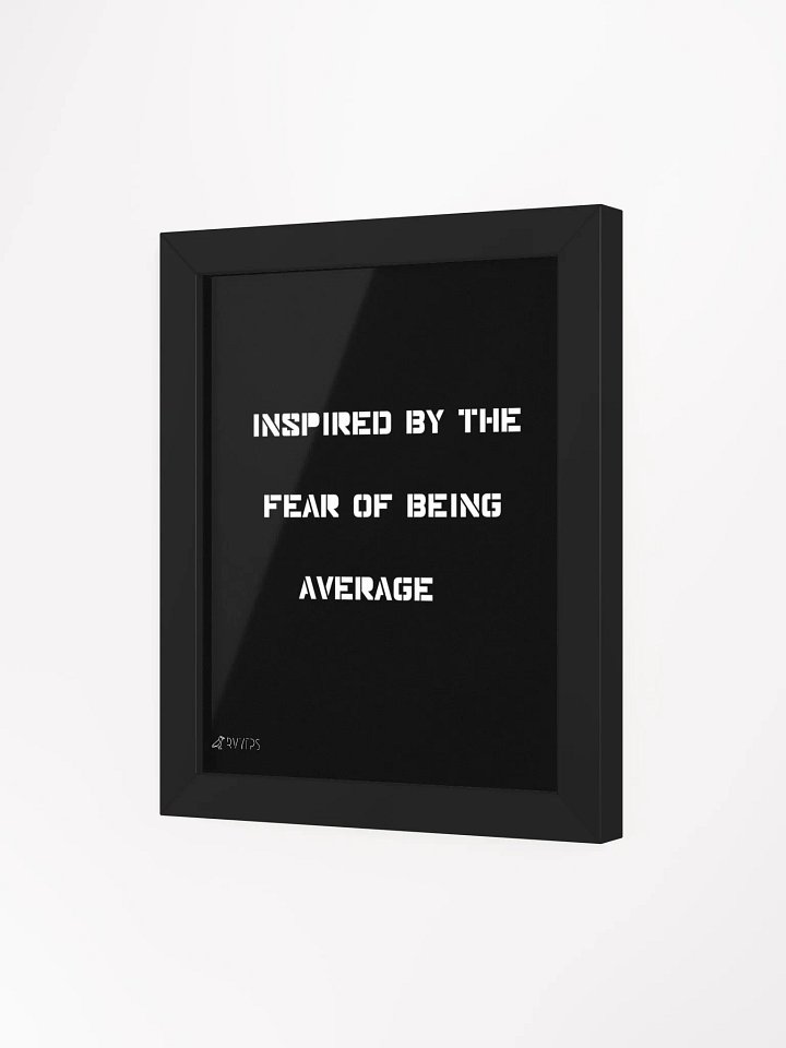 fear of being average (Black Frame) product image (1)