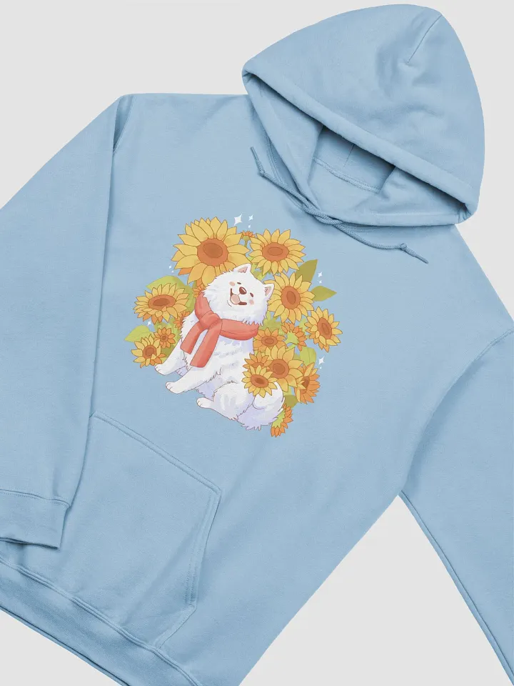 Samoyed Sunflower Pup Hoodie product image (2)
