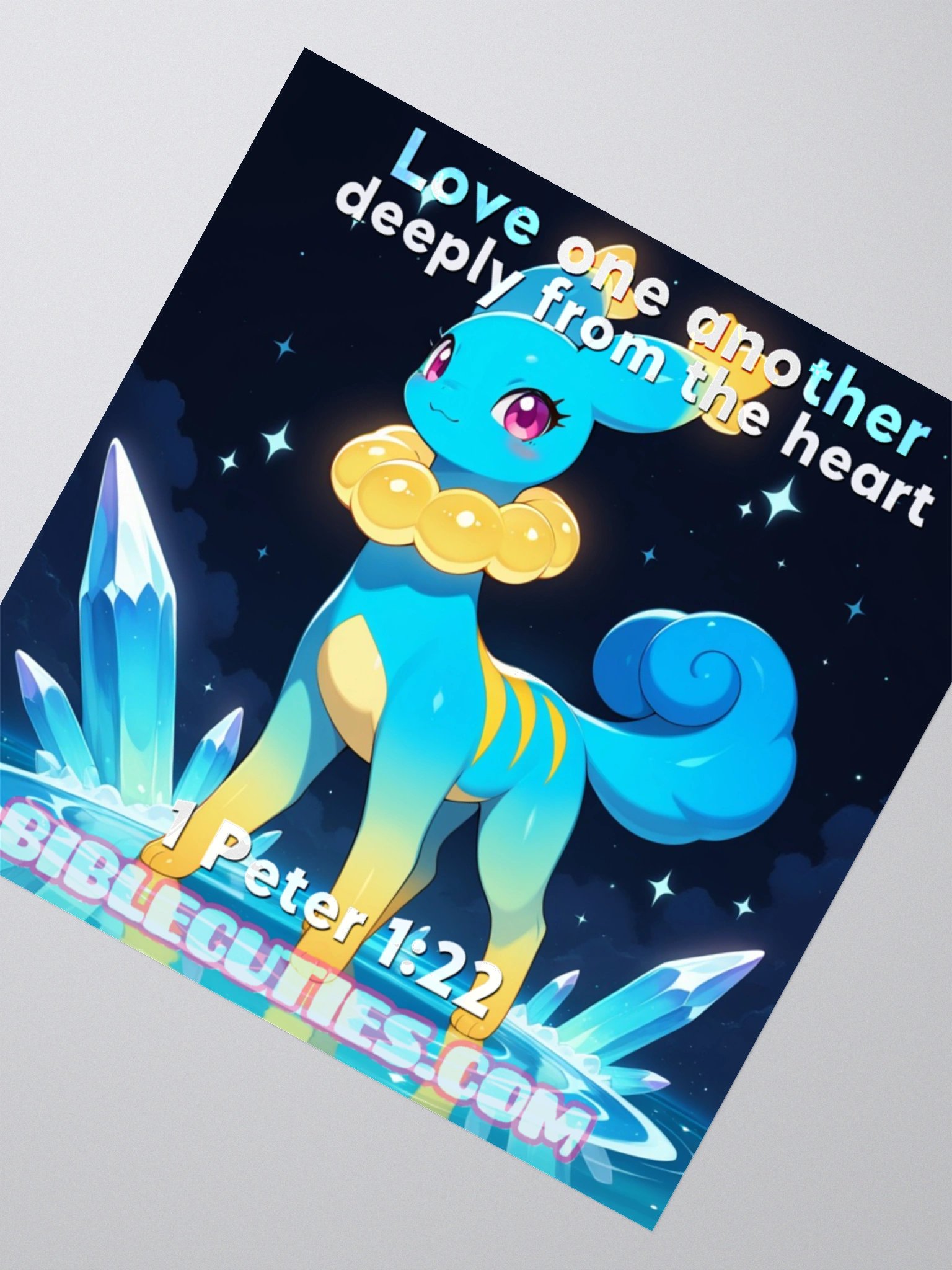 Bible Cuties Olivia - Love one another deeply from the heart Sticker product image (3)