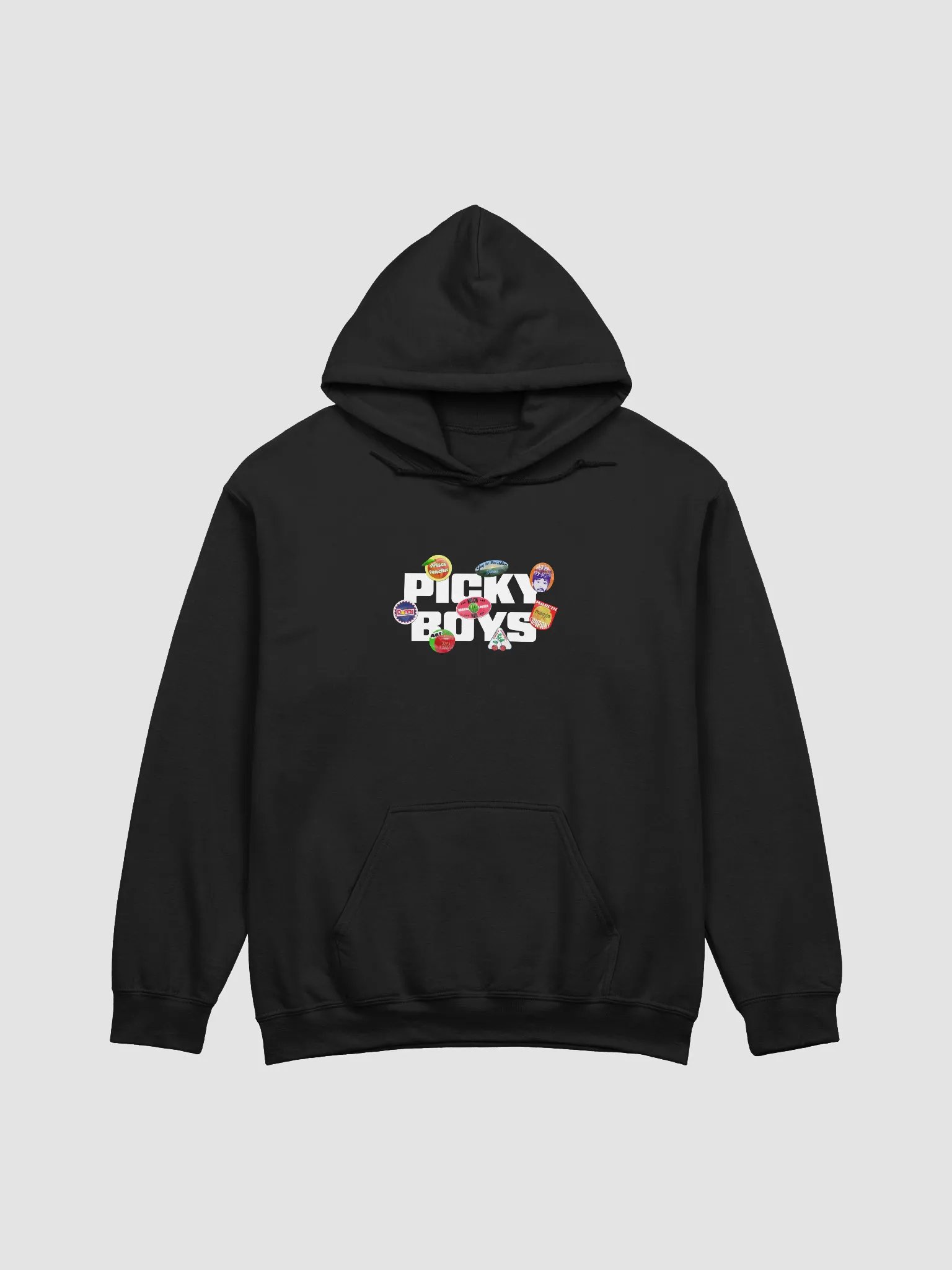 Fruit Stickers Hoodie (White) (5 Colors) product image (1)