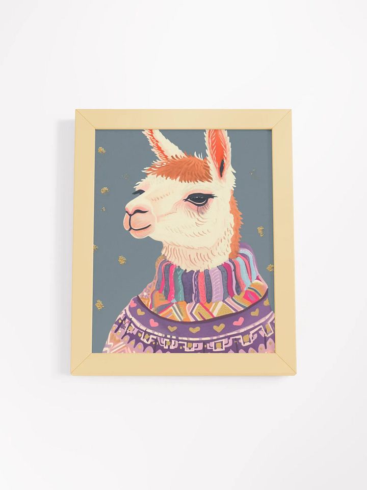 Whimsical Llama Pride Framed Poster product image (2)
