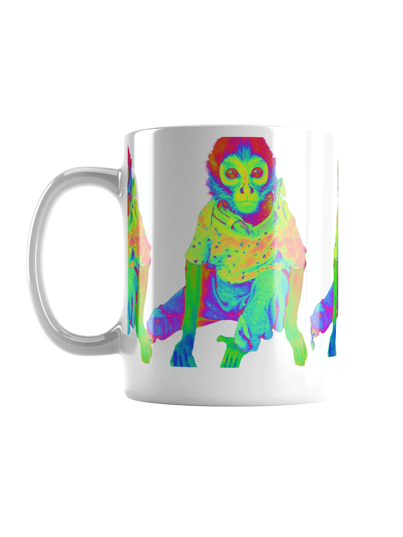Taza Psicodélica Mono Blanco Brillante product image (18)