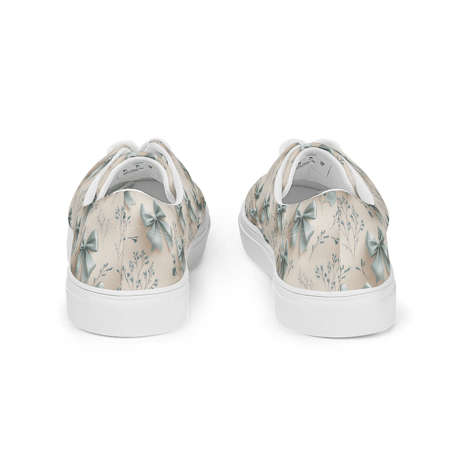 Women's Lace-Up Canvas Shoes – Something Blue Bows product image (5)