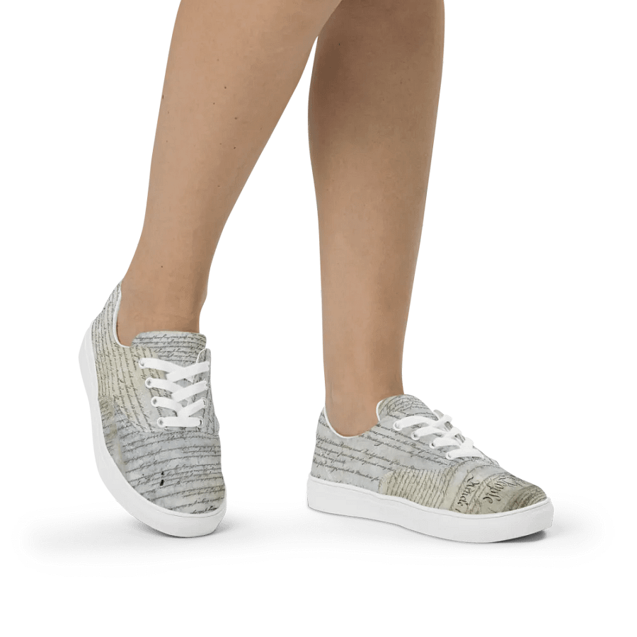 "Composition" Womens Canvas Shoes product image (9)