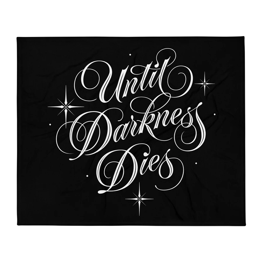 Until Darkness Dies (simple design) Throw Blanket product image (3)