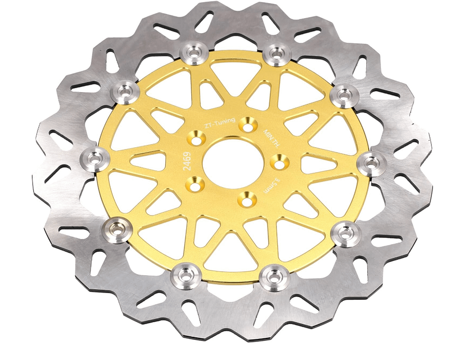 ZT-Tuning Bremsscheibe 260mm, schwimmend gelagert, Gold product image (1)