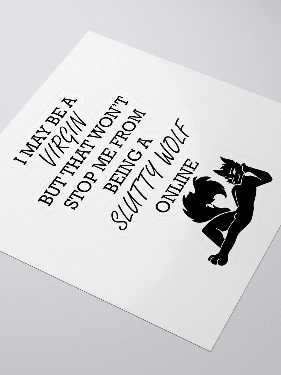 Slutty Wolf Kiss Cut Sticker product image (3)