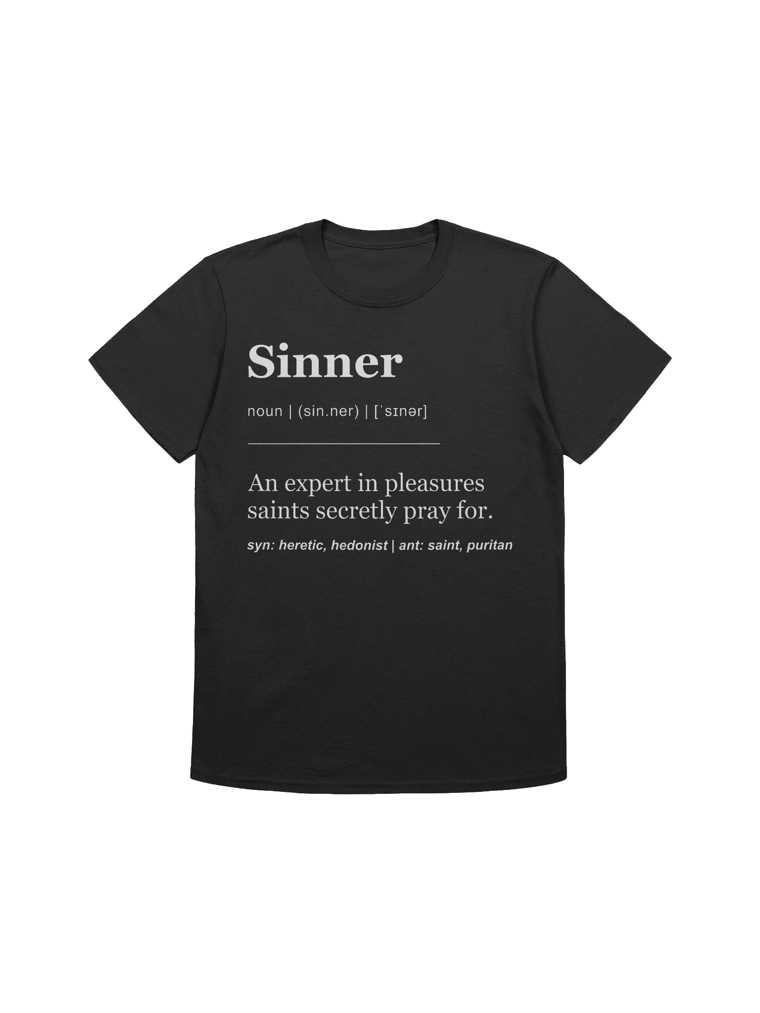 SINNER – UNHALO Dictionary Tee product image (1)